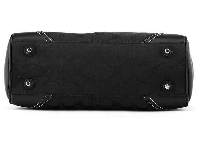 Coach Borsa Tote Hamptons Signature Nera F08K06 - vista 4