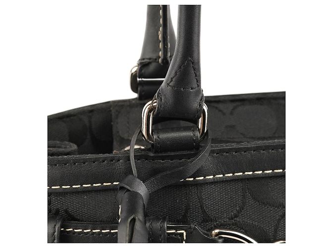 Coach Borsa Tote Hamptons Signature Nera F08K06 - vista 7