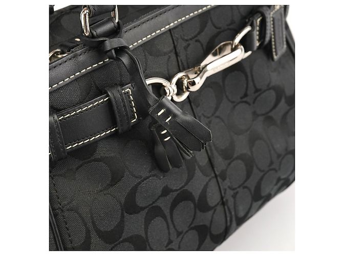 Coach Borsa Tote Hamptons Signature Nera F08K06 - vista 8