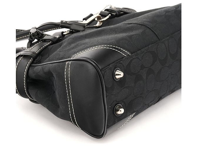 Coach Borsa Tote Hamptons Signature Nera F08K06 - vista 9