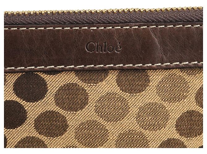 Chloé Borsa a tracolla cavallo a pois marrone - vista 5