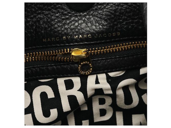 Marc by Marc Jacobs Borsa obo Hillier H2-Way Classic Q in pelle nera - vista 12