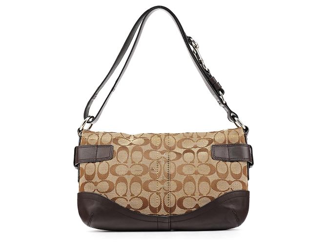 Coach Borsa a tracolla 2-Way Soho Signature Beige Brown F17169 - vista 3