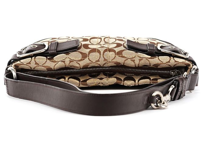 Coach Borsa a tracolla 2-Way Soho Signature Beige Brown F17169 - vista 4