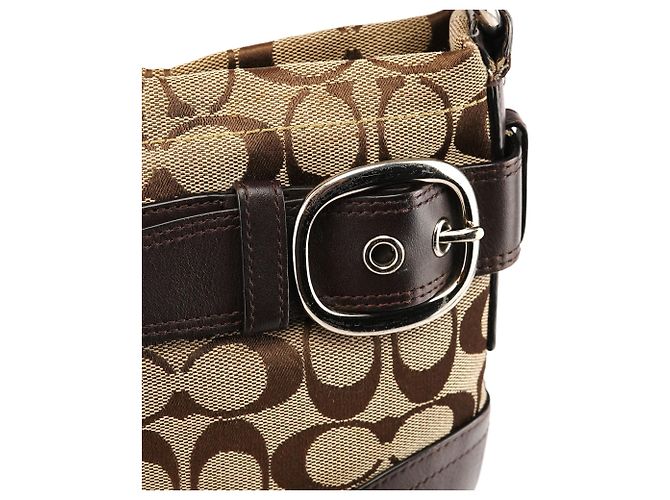 Coach Borsa a tracolla 2-Way Soho Signature Beige Brown F17169 - vista 6