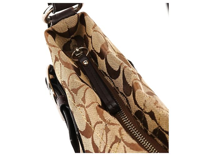 Coach Borsa a tracolla 2-Way Soho Signature Beige Brown F17169 - vista 7