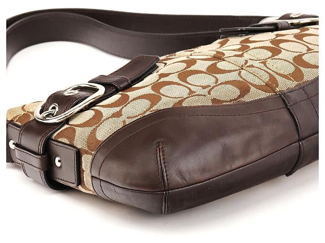Coach Borsa a tracolla 2-Way Soho Signature Beige Brown F17169 - vista 8