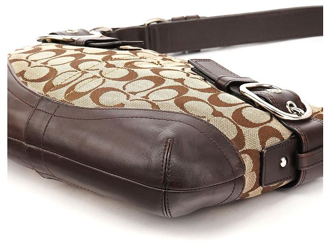 Coach Borsa a tracolla 2-Way Soho Signature Beige Brown F17169 - vista 9