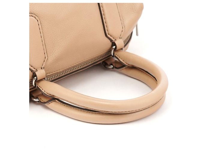 Marc by Marc Jacobs Borsa Bowling 2-Way Classic Q in pelle beige - vista 10