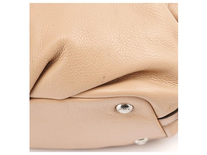 Marc by Marc Jacobs Borsa Bowling 2-Way Classic Q in pelle beige - vista 11