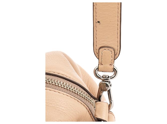 Marc by Marc Jacobs Borsa Bowling 2-Way Classic Q in pelle beige - vista 12