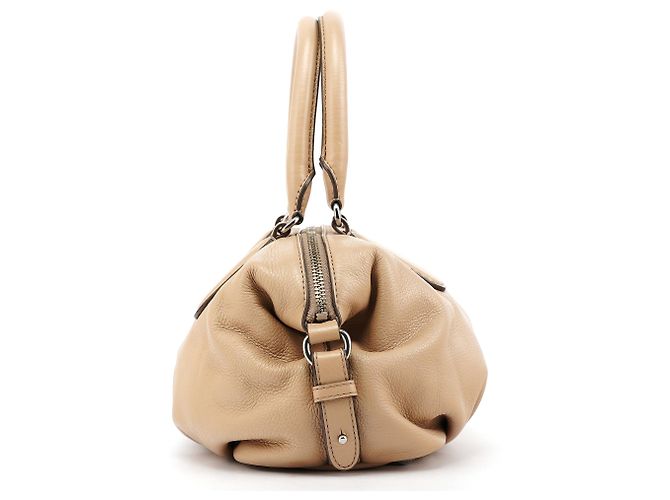 Marc by Marc Jacobs Borsa Bowling 2-Way Classic Q in pelle beige - vista 2
