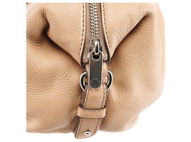 Marc by Marc Jacobs Borsa Bowling 2-Way Classic Q in pelle beige - vista 7