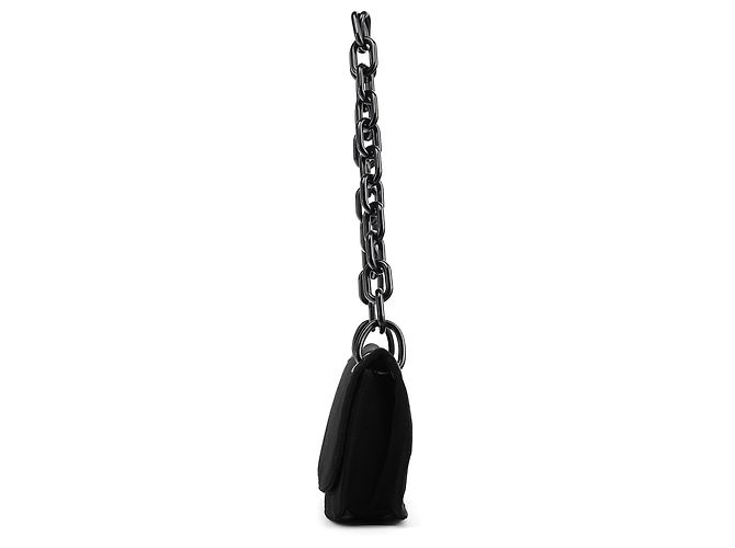 Prada Borsa a tracolla Swing Chain in Tessuto nero B6378 - vista 2