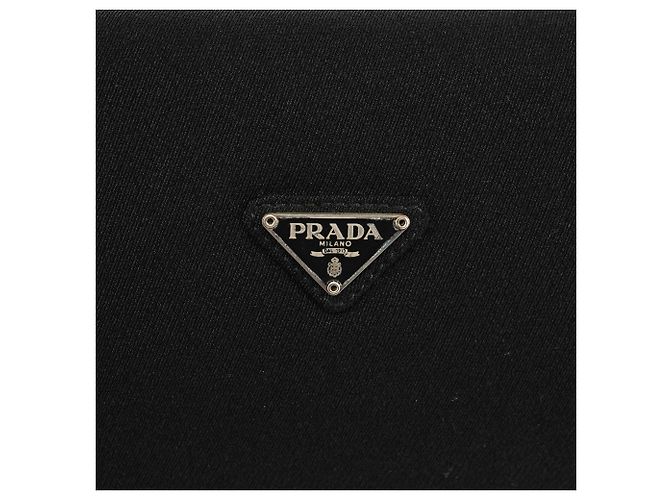 Prada Borsa a tracolla Swing Chain in Tessuto nero B6378 - vista 6