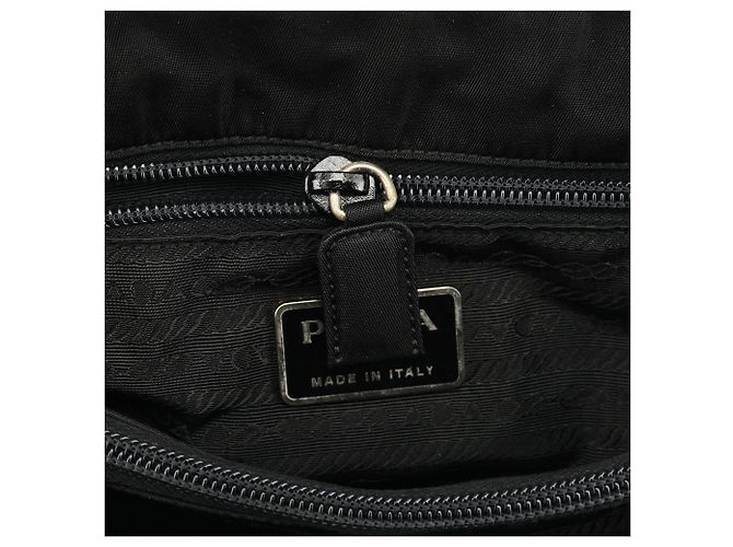 Prada Borsa Tote B3684 Black Tessuto City Nylon - vista 11