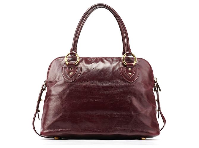 Marc Jacobs Borsa 2-Way con tasca in pelle bordeaux - vista 3