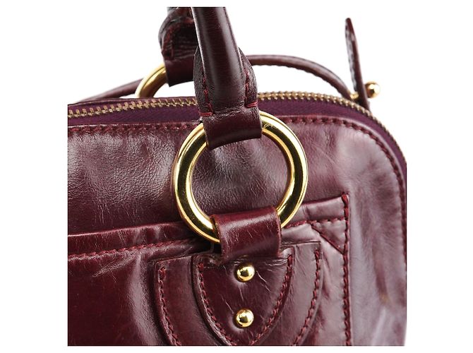 Marc Jacobs Borsa 2-Way con tasca in pelle bordeaux - vista 7