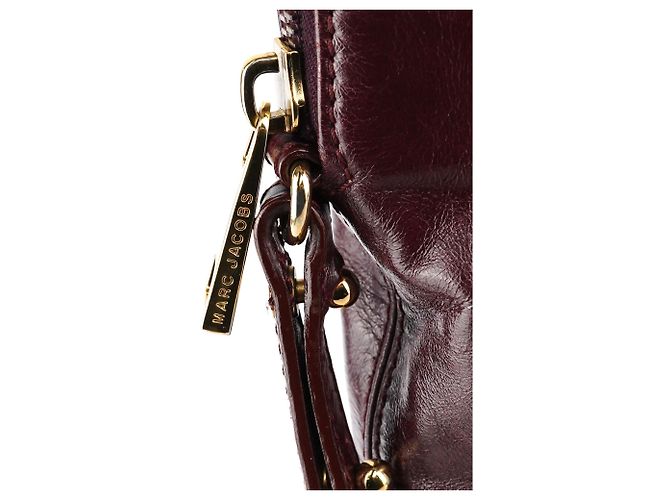 Marc Jacobs Borsa 2-Way con tasca in pelle bordeaux - vista 9