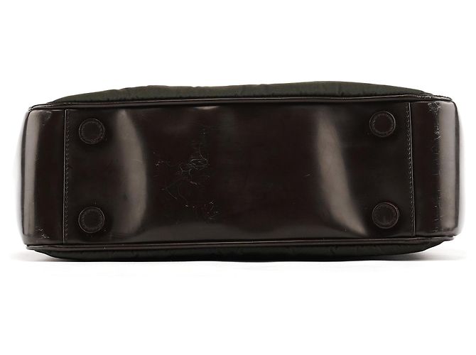 Prada Borsa Tote in Tessuto Spazzolato Military Green - vista 5