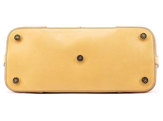 Marc Jacobs Borsa 2-Way Bowery in pelle martellata beige - vista 5