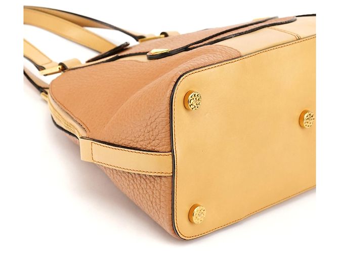 Marc Jacobs Borsa 2-Way Bowery in pelle martellata beige - vista 8