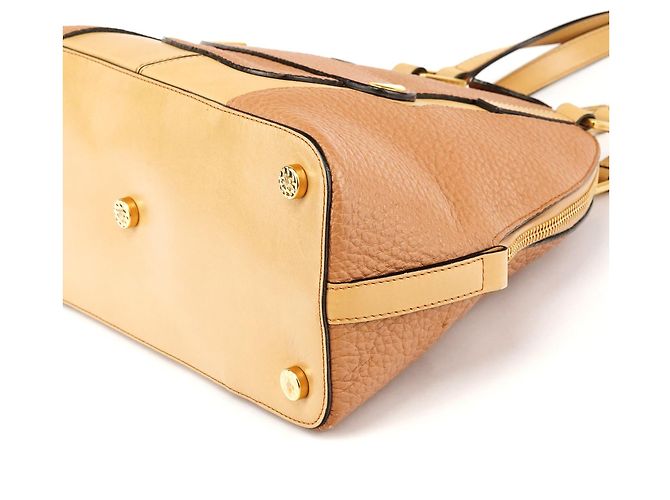 Marc Jacobs Borsa 2-Way Bowery in pelle martellata beige - vista 9