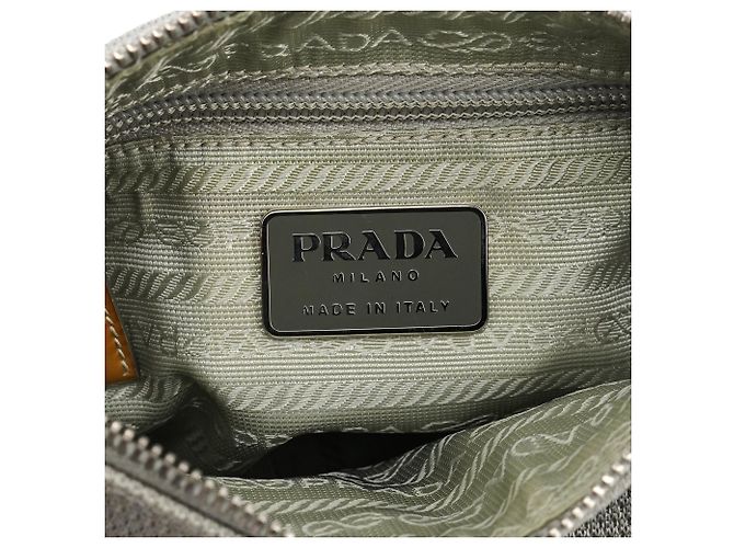 Prada Borsa a Spalla B9936 Silver Bike Lux - vista 13