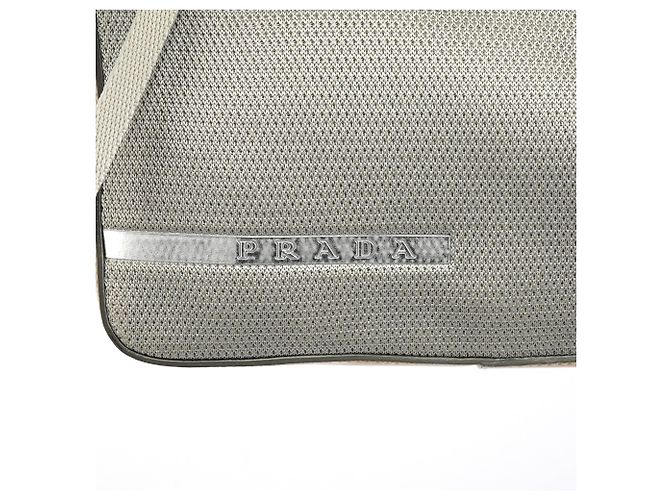 Prada Borsa a Spalla B9936 Silver Bike Lux - vista 6