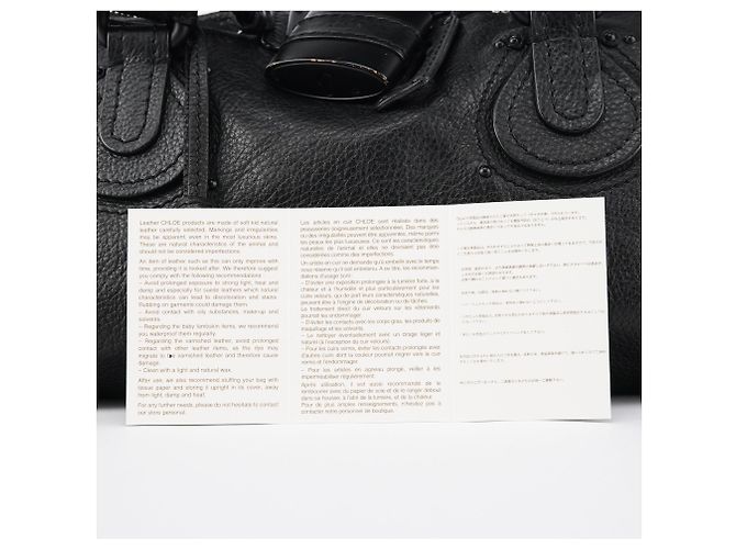 Chloé Borsa a tracolla Paddington in pelle nera - vista 13