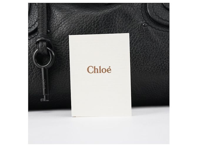 Chloé Borsa a tracolla Paddington in pelle nera - vista 14