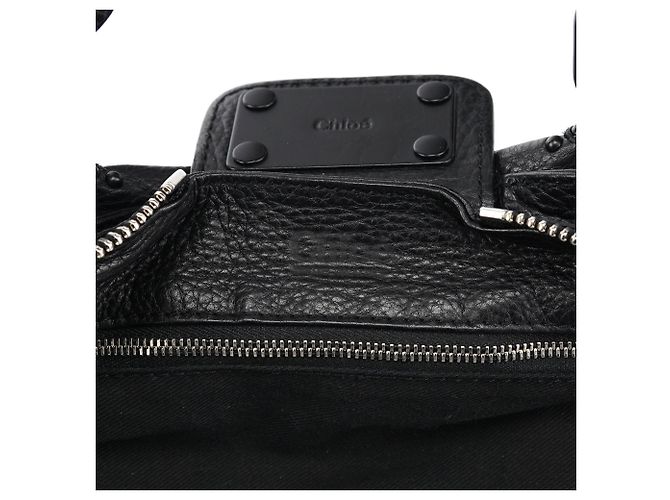 Chloé Borsa a tracolla Paddington in pelle nera - vista 15