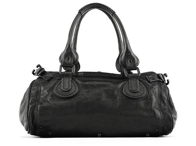 Chloé Borsa a tracolla Paddington in pelle nera - vista 3
