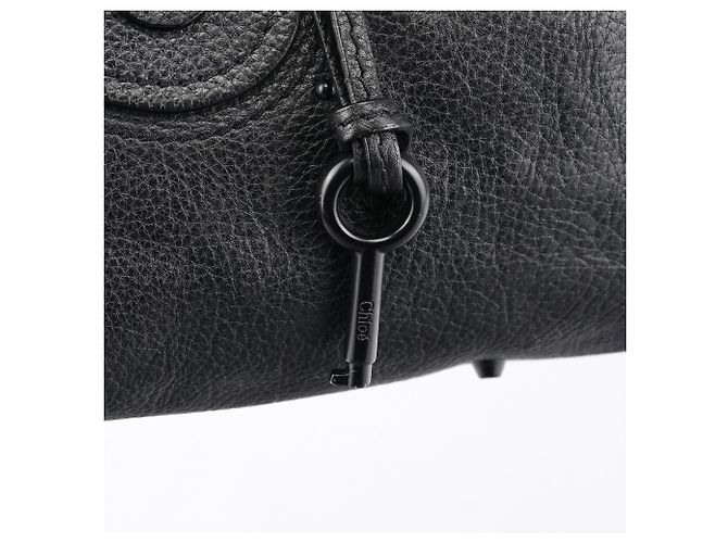 Chloé Borsa a tracolla Paddington in pelle nera - vista 8