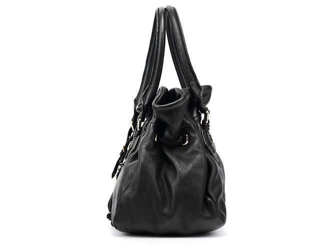 Marc by Marc Jacobs Borsa Tote Classica Q in pelle nera con coulisse - vista 2