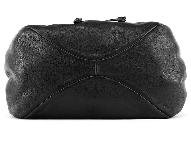 Marc by Marc Jacobs Borsa Tote Classica Q in pelle nera con coulisse - vista 4