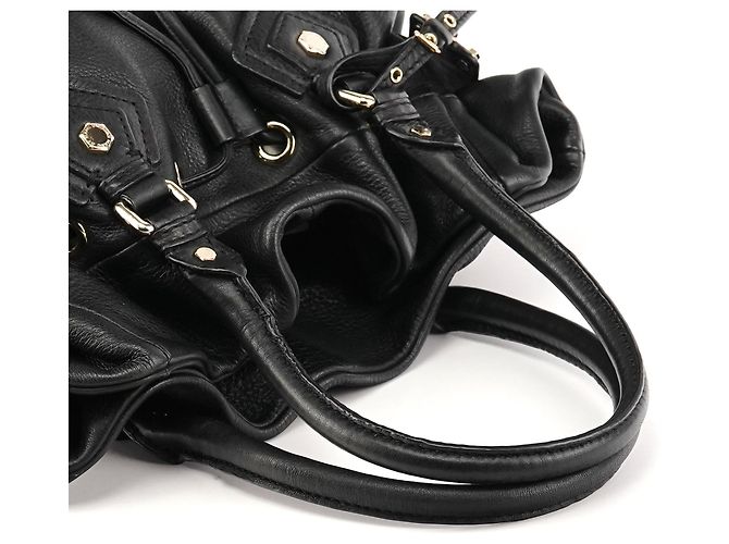 Marc by Marc Jacobs Borsa Tote Classica Q in pelle nera con coulisse - vista 8