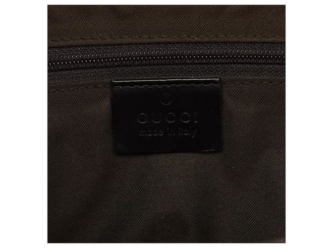 Bamboo Gucci Borsa Tote in tela GG marrone con bambù - vista 11