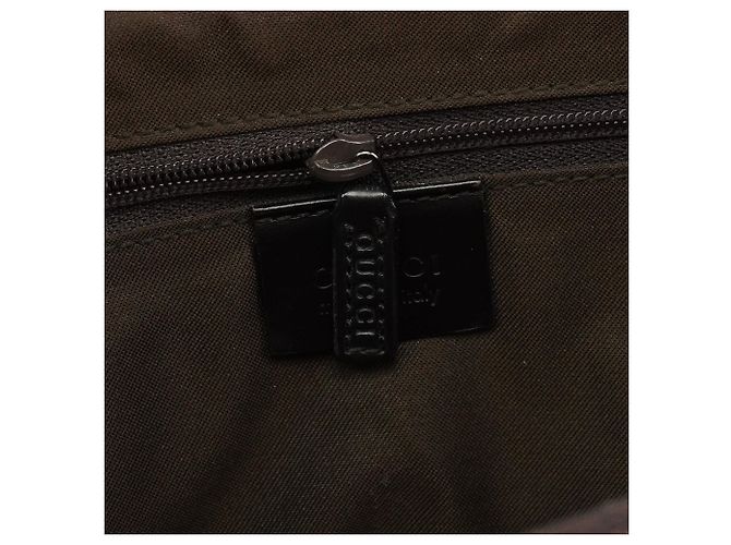 Bamboo Gucci Borsa Tote in tela GG marrone con bambù - vista 12