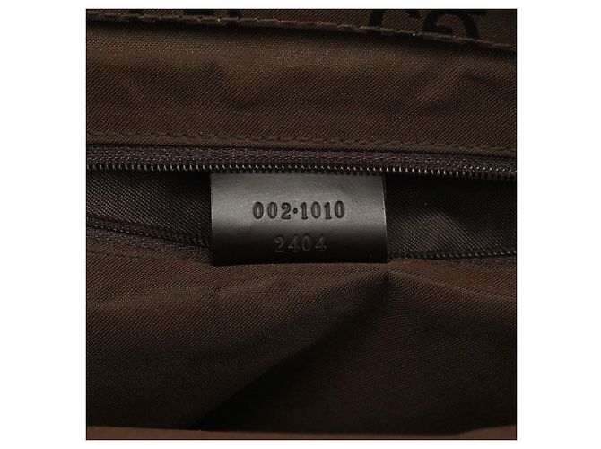 Bamboo Gucci Borsa Tote in tela GG marrone con bambù - vista 13