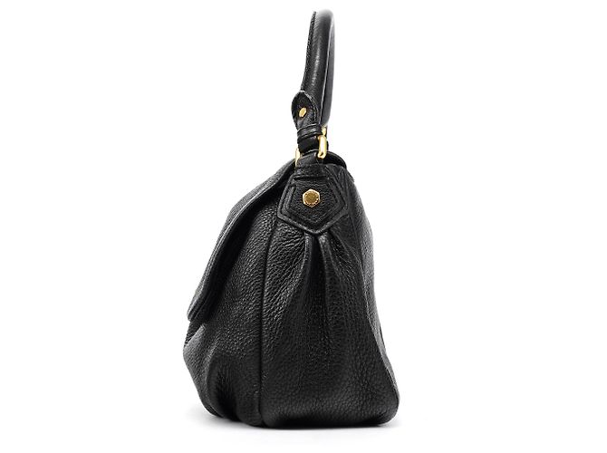 Marc by Marc Jacobs Borsa a tracolla Hobo Classic Q in pelle nera - vista 2