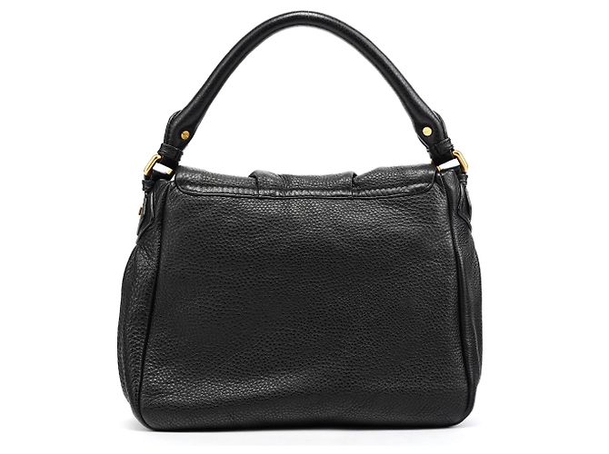 Marc by Marc Jacobs Borsa a tracolla Hobo Classic Q in pelle nera - vista 3