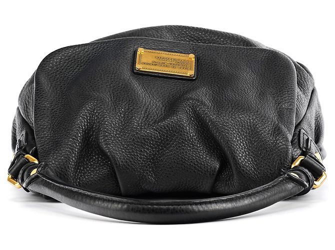 Marc by Marc Jacobs Borsa a tracolla Hobo Classic Q in pelle nera - vista 4