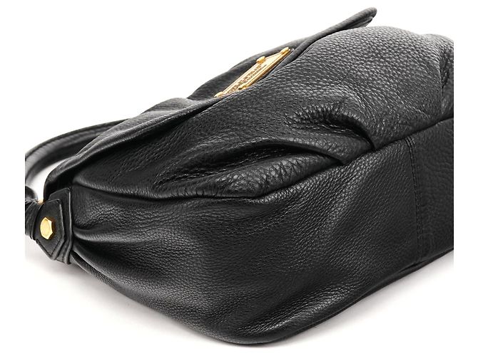 Marc by Marc Jacobs Borsa a tracolla Hobo Classic Q in pelle nera - vista 7
