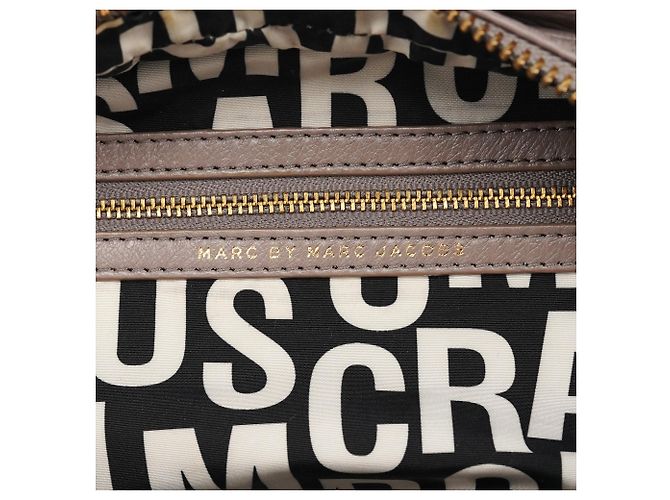 Marc by Marc Jacobs Borsa 2-Way Classic Q Baby Groovee in pelle grigia - vista 12