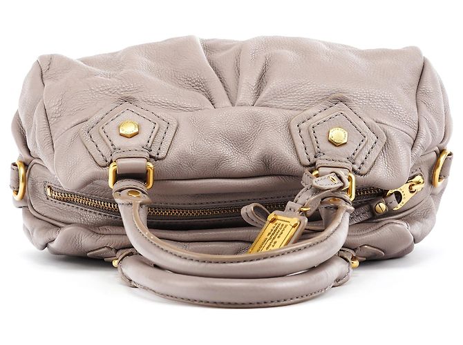 Marc by Marc Jacobs Borsa 2-Way Classic Q Baby Groovee in pelle grigia - vista 4