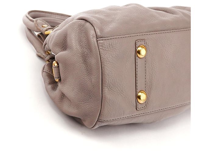 Marc by Marc Jacobs Borsa 2-Way Classic Q Baby Groovee in pelle grigia - vista 8