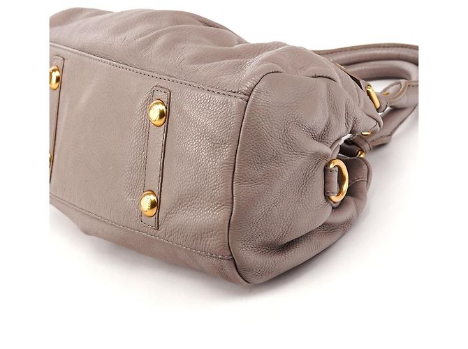 Marc by Marc Jacobs Borsa 2-Way Classic Q Baby Groovee in pelle grigia - vista 9