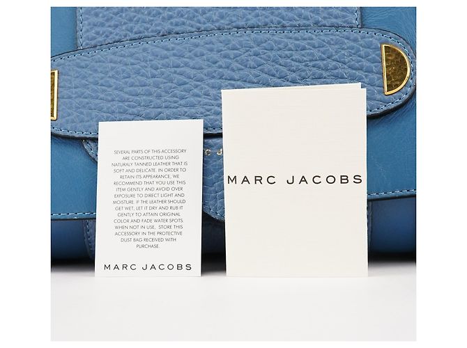 Marc Jacobs Borsa 2-Way in pelle martellata blu - vista 12