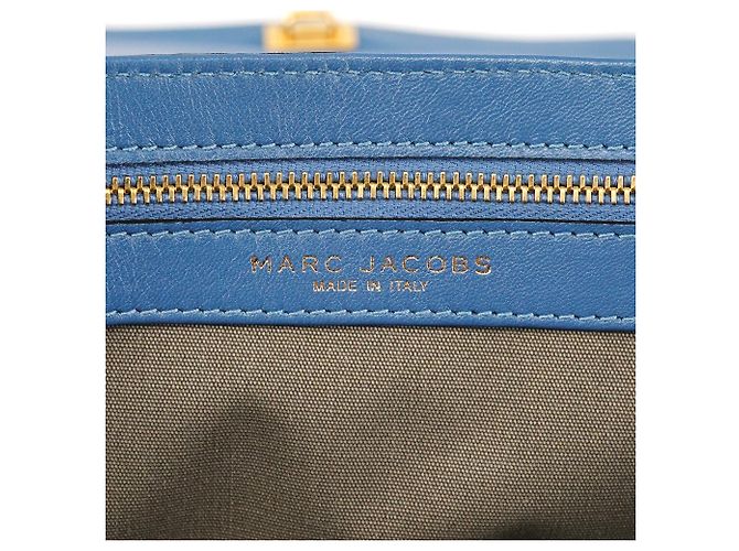 Marc Jacobs Borsa 2-Way in pelle martellata blu - vista 13